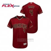 Camiseta Beisbol Hombre Arizona Diamondbacks Ketel Marte Autentico Flex Base Rojo