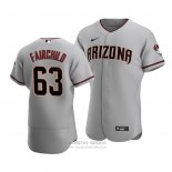 Camiseta Beisbol Hombre Arizona Diamondbacks Stuart Fairchild Autentico Road Gris