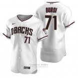 Camiseta Beisbol Hombre Arizona Diamondbacks Zack Burdi Autentico Primera Blanco