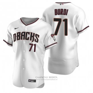 Camiseta Beisbol Hombre Arizona Diamondbacks Zack Burdi Autentico Primera Blanco