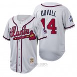 Camiseta Beisbol Hombre Atlanta Braves Adam Duvall Cooperstown Collection Autentico Blanco
