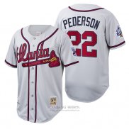 Camiseta Beisbol Hombre Atlanta Braves Joc Pederson Cooperstown Collection Autentico Blanco