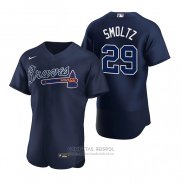 Camiseta Beisbol Hombre Atlanta Braves John Smoltz Autentico 2020 Alterno Azul