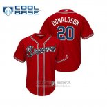 Camiseta Beisbol Hombre Atlanta Braves Josh Donaldson Cool Base Alterno Rojo