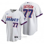 Camiseta Beisbol Hombre Atlanta Braves Luke Jackson Replica 2021 City Connect Blanco