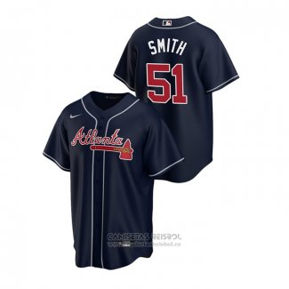 Camiseta Beisbol Hombre Atlanta Braves Will Smith Alterno Replica Azul