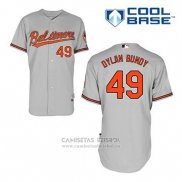Camiseta Beisbol Hombre Baltimore Orioles 49 Dylan Bundy Gris Cool Base