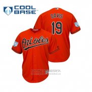 Camiseta Beisbol Hombre Baltimore Orioles Chris Davis Cool Base Entrenamiento de Primavera 2019 Naranja