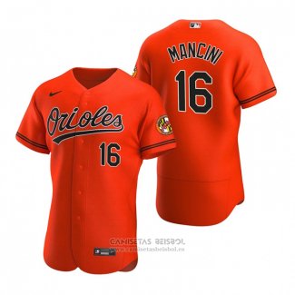 Camiseta Beisbol Hombre Baltimore Orioles Trey Mancini Autentico 2020 Alterno Naranja