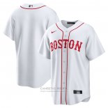 Camiseta Beisbol Hombre Boston Red Sox Alterno Replica Blanco