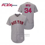 Camiseta Beisbol Hombre Boston Red Sox David Ortiz Autentico Flex Base Gris