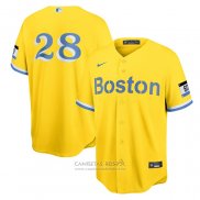 Camiseta Beisbol Hombre Boston Red Sox J.d. Martinez 2019 Gold Program Flex Base Blanco