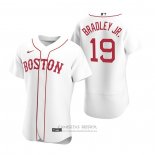 Camiseta Beisbol Hombre Boston Red Sox Jackie Bradley Jr. Autentico 2020 Alterno Blanco