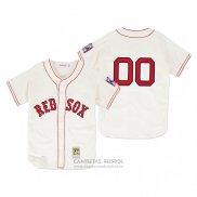 Camiseta Beisbol Hombre Boston Red Sox Personalizada Autentico Primera 1939 Crema