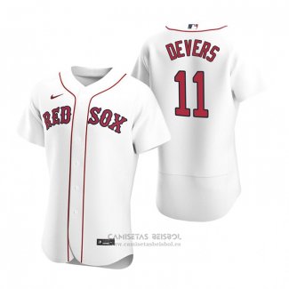 Camiseta Beisbol Hombre Boston Red Sox Rafael Devers Autentico 2020 Primera Blanco