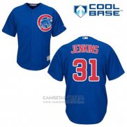 Camiseta Beisbol Hombre Chicago Cubs 31 Fergie Jenkins Azul Alterno Cool Base
