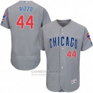 Camiseta Beisbol Hombre Chicago Cubs 44 Anthony Rizzo Gris Flex Base Autentico Collection