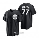 Camiseta Beisbol Hombre Chicago Cubs Clint Frazier Blanco Replica Negro