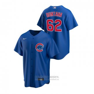 Camiseta Beisbol Hombre Chicago Cubs Jose Quintana Replica Alterno Azul