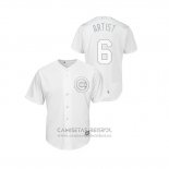 Camiseta Beisbol Hombre Chicago Cubs Nicholas Castellanos 2019 Players Weekend Artist Replica Blanco