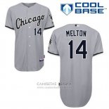 Camiseta Beisbol Hombre Chicago White Sox 14 Bill Melton Gris Cool Base