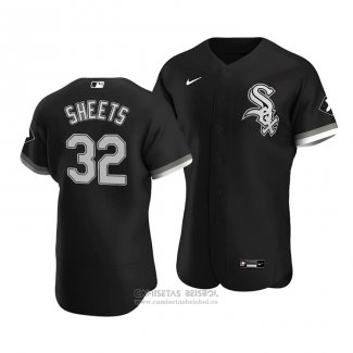 Camiseta Beisbol Hombre Chicago White Sox Gavin Sheets Autentico Alterno Negro