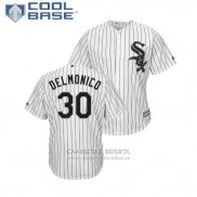 Camiseta Beisbol Hombre Chicago White Sox Nicky Delmonico Cool Base Primera Blanco