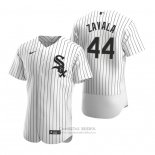 Camiseta Beisbol Hombre Chicago White Sox Seby Zavala Autentico Primera Blanco