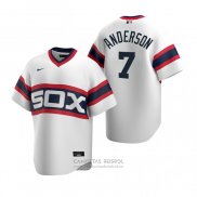 Camiseta Beisbol Hombre Chicago White Sox Tim Anderson Cooperstown Collection Primera Blanco