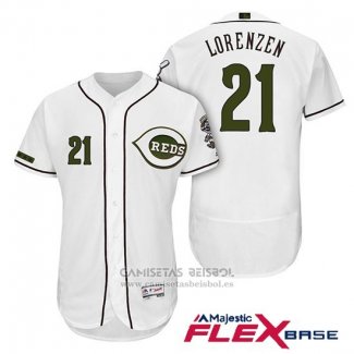 Camiseta Beisbol Hombre Cincinnati Reds 21 Michael Lorenzen 2018 Alterno Autentico Flex Base