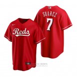 Camiseta Beisbol Hombre Cincinnati Reds Eugenio Suarez Replica Rojo