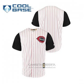 Camiseta Beisbol Hombre Cincinnati Reds Throwback 1999 Cool Base Blanco