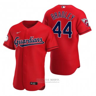 Camiseta Beisbol Hombre Cleveland Guardians Bobby Bradley Autentico Alterno Rojo