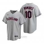 Camiseta Beisbol Hombre Cleveland Indians Harold Ramirez Replica Road Gris