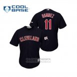 Camiseta Beisbol Hombre Cleveland Indians Jose Ramirez 2019 All Star Patch Cool Base Azul