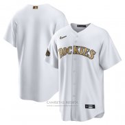 Camiseta Beisbol Hombre Colorado Rockies 2022 All Star Replica Blanco