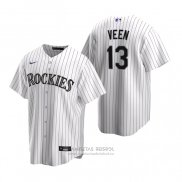Camiseta Beisbol Hombre Colorado Rockies Zac Veen Replica 2020 Blanco