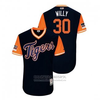 Camiseta Beisbol Hombre Detroit Tigers Alex Wilson 2018 LLWS Players Weekend Willy Azul