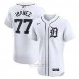 Camiseta Beisbol Hombre Detroit Tigers Andy Ibanez Primera Elite Blanco