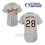 Camiseta Beisbol Hombre Detroit Tigers J.d. Martinez 28 Gris Cool Base