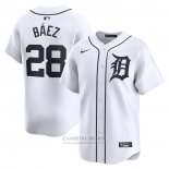 Camiseta Beisbol Hombre Detroit Tigers Javier Baez Primera Limited Blanco