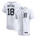 Camiseta Beisbol Hombre Detroit Tigers Kenta Maeda Primera Elite Blanco