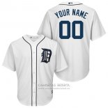 Camiseta Beisbol Hombre Detroit Tigers Personalizada Blanco
