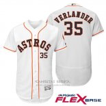 Camiseta Beisbol Hombre Houston Astros 35 Justin Verlander Blanco Flex Base