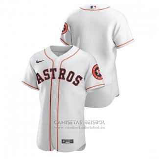 Camiseta Beisbol Hombre Houston Astros Autentico Blanco