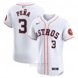 Camiseta Beisbol Hombre Houston Astros Jeremy Pena Primera Elite Blanco