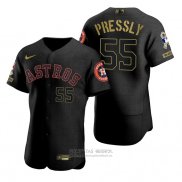 Camiseta Beisbol Hombre Houston Astros Ryan Pressly Negro 2021 Salute To Service
