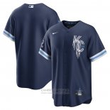 Camiseta Beisbol Hombre Kansas City Royals 2022 City Connect Replica Azul