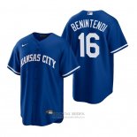 Camiseta Beisbol Hombre Kansas City Royals Andrew Benintendi Alterno Replica Azul