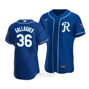 Camiseta Beisbol Hombre Kansas City Royals Cam Gallagher Alterno Autentico Azul